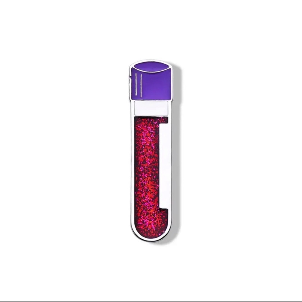 Blood Test Tube Enamel Pin Medical Chemistry Laboratory Metal Pin, Spark…